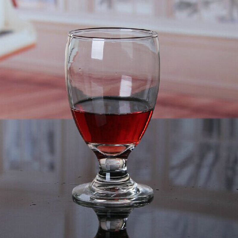 Factory wholesale glass cup, JG001 cheap goblet glass juice cup, glass beer drinking bottle for bar/home