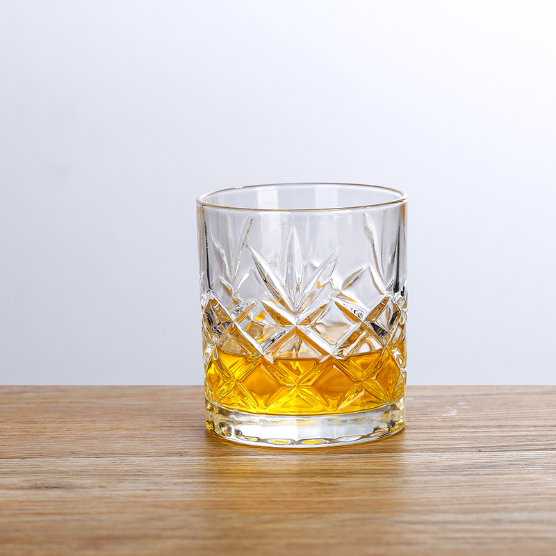 300ml crystal Diamond stone glass,Fashion hand-cut crystal whiskey glass ,WG001 whiskey tumbler