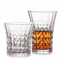 High end horn shaped diamond whisky glass ideal scotch whiskey for whiskey lover