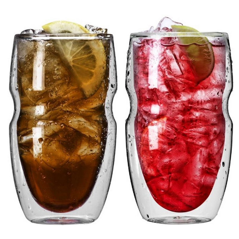 16oz Double Wall Insulated Iced Tea and Coffee Glasses
