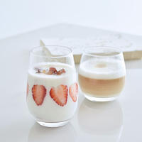 beautiful stemless multi purpose drinking glasses, ideal for red or white wine/ juice /milkshake