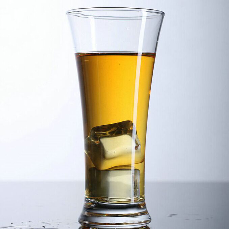 Machine press Flared 300ml drinking glasses, YL-DG032 crystal pilsner beer glass