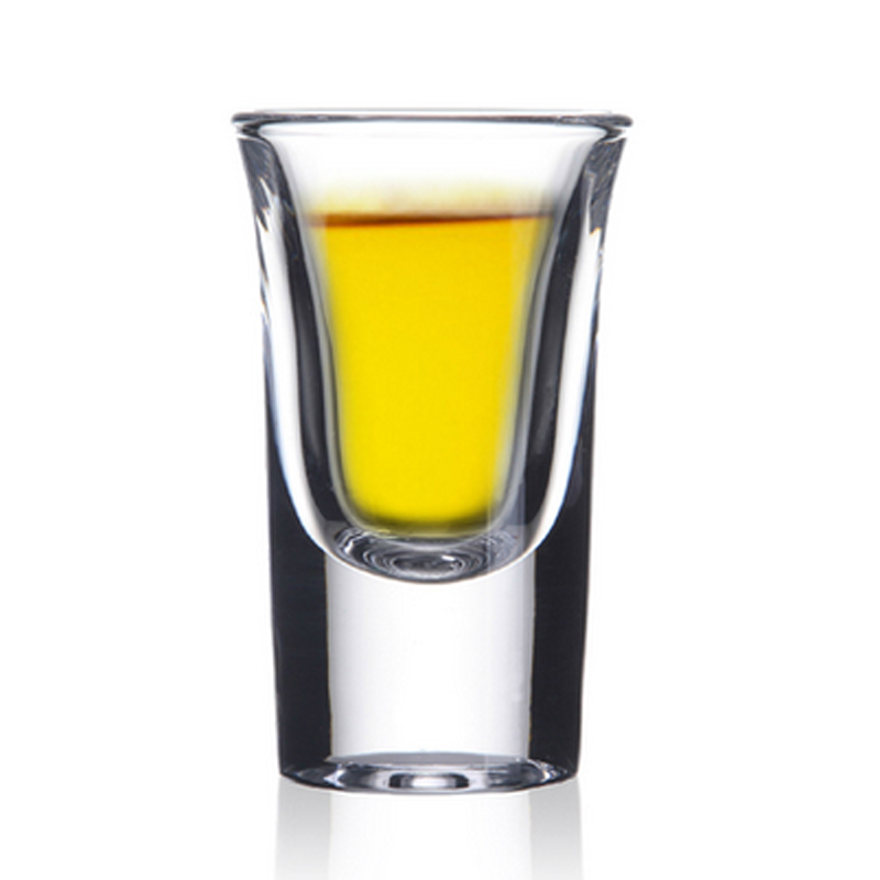 YL-D105 1 ounce shot glass with thick bottom, hot sale spirit wine glass ideal for bar use