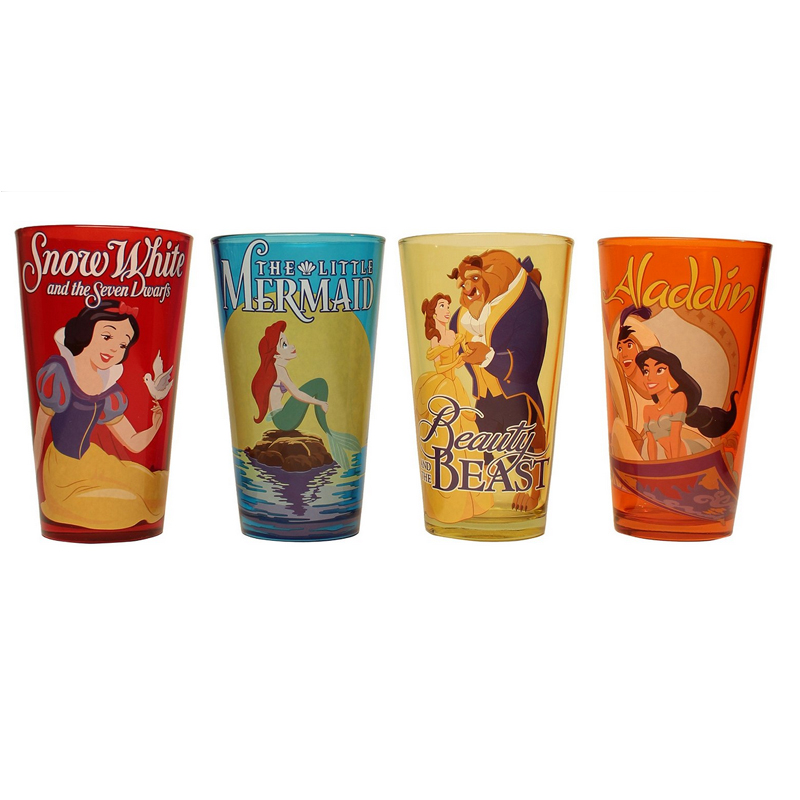 Disney series cartoon printing drinking glass cup, YL-D104 16 ounce pint beer glass