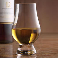 wholesale new style tulip shape whiskey glass, personalized logo wine glass with thick bottom