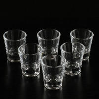 Clear 50ml shot glass, Custom logo glass cup for liquor