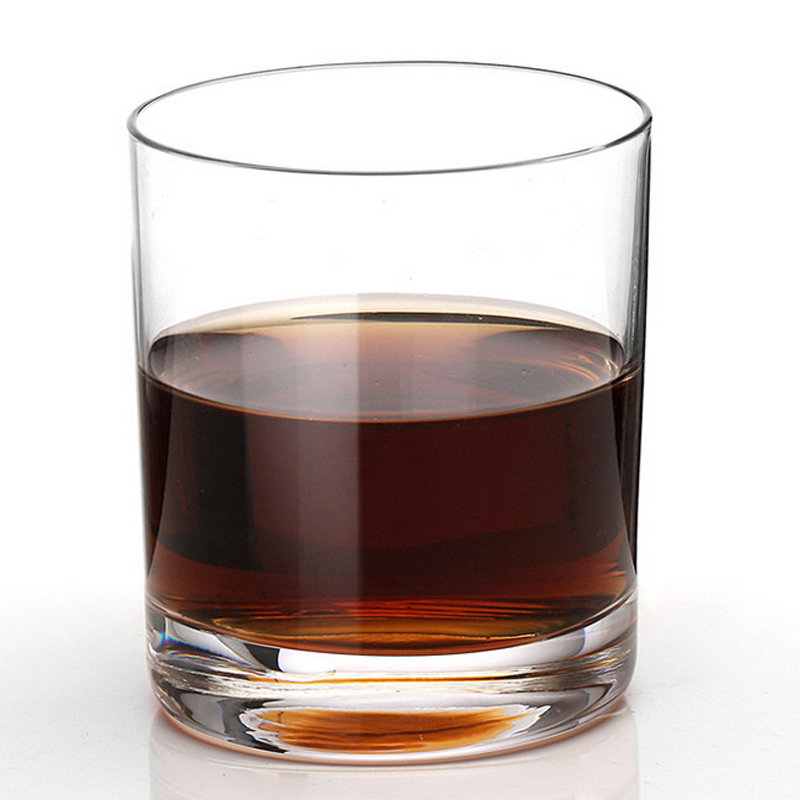 Traditional lead free crystal 300ml round whisky glass on sale