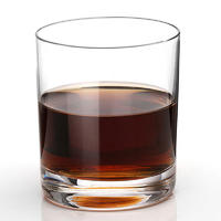 Traditional lead free crystal 300ml round whisky glass on sale