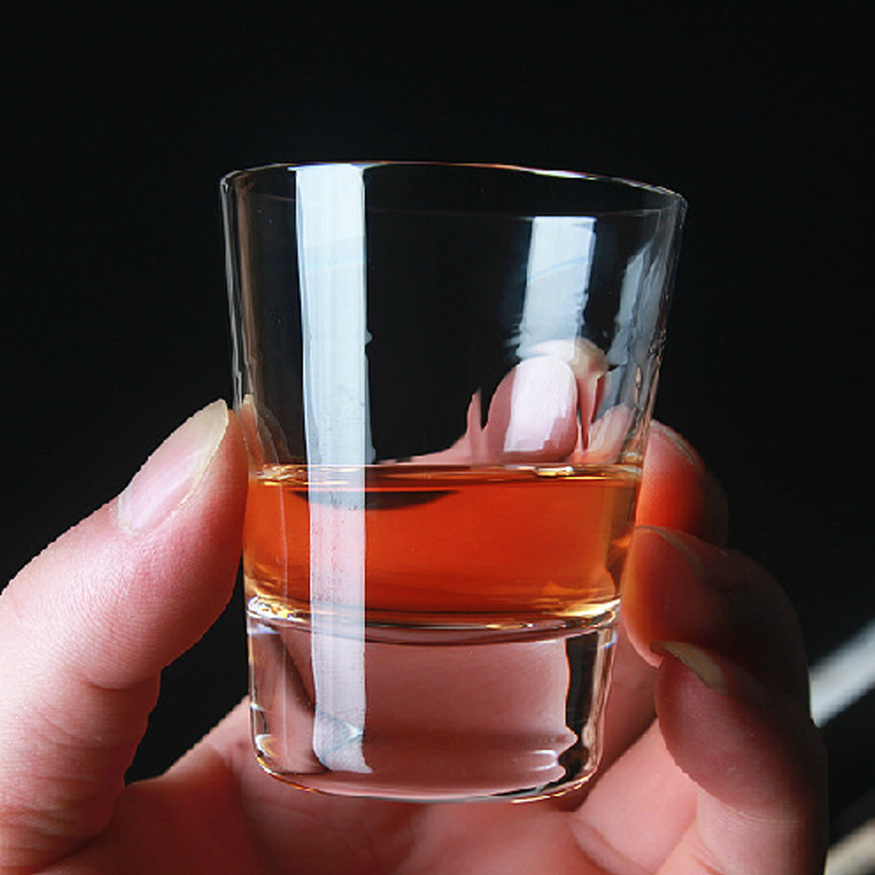 Cheap transparent super mini shot glass, 15ml custom print shot glass for promotional gift