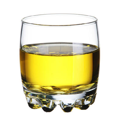 Clear whiskey glass, whiskey glass tumbler with bead bottom