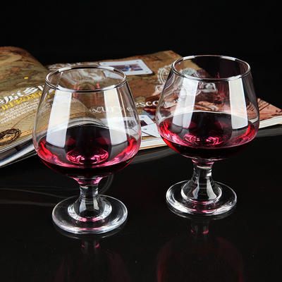 2019 new product eco-friendly brandy snifters, crystal wine glasses with short stem