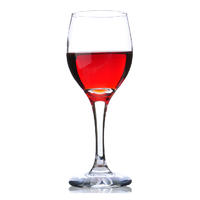 High white glass red wine glass, balloon wine glass , YL-W002A short stem red wine glass