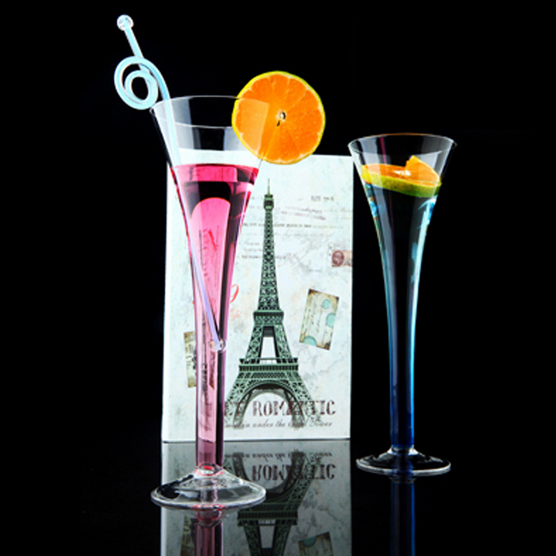 Party clear cheap champagne flutes with high quality, Bar accessory cocktail glasses