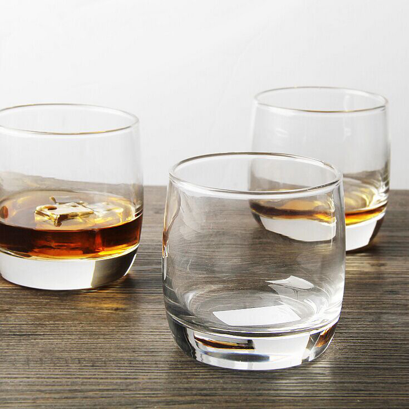 Jameson whisky glass, thick bottom round wine glass tumbler