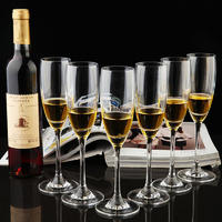 170ml Top quality Crystal champagne flutes, wine glass goblet on sale