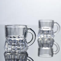 YL-D106 1 ounce mini shot glasses with handle, Shooter Glasses 30ml Clear Tumblers Tasting Sample