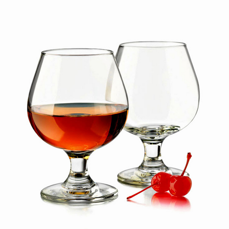 Factory supply new product lead free brandy glass with short stem, wine snifter, balloon for wedding