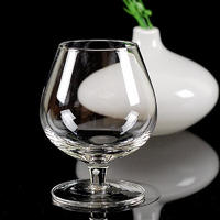 short stem brandy snifters, clear brandy glass cup